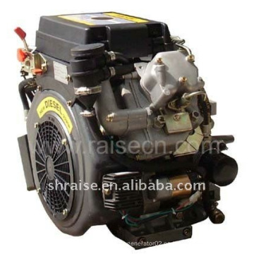 Motor de gasolina refrigerado por aire de cilindro sencillo 13.4kw